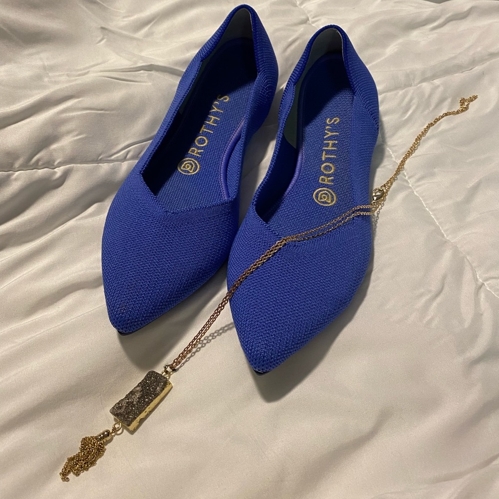 LIKE NEW 🥿 ROTHY’S The Point - Cornflower